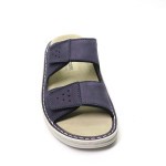 Slipper blauw nubuck 05801 Berkemann